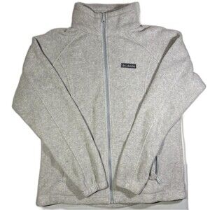 Women’s Grey Columbia Zip Up Fleece Zip Up Sweater Sz XL Pre-owned